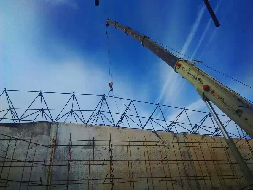 姜堰食堂网架结构工程