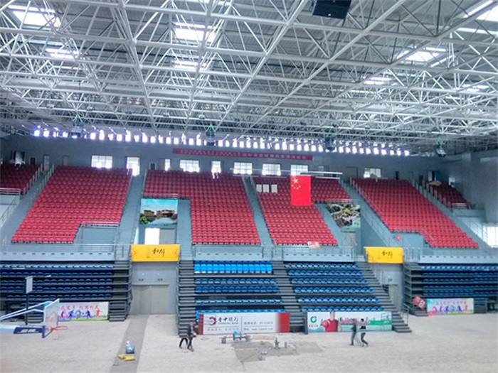 姜堰电厂体育馆网架加工